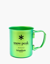 Load image into Gallery viewer, TITANIUM SINGLE WALL 450 COLOURED MUG - SNOW PEAK