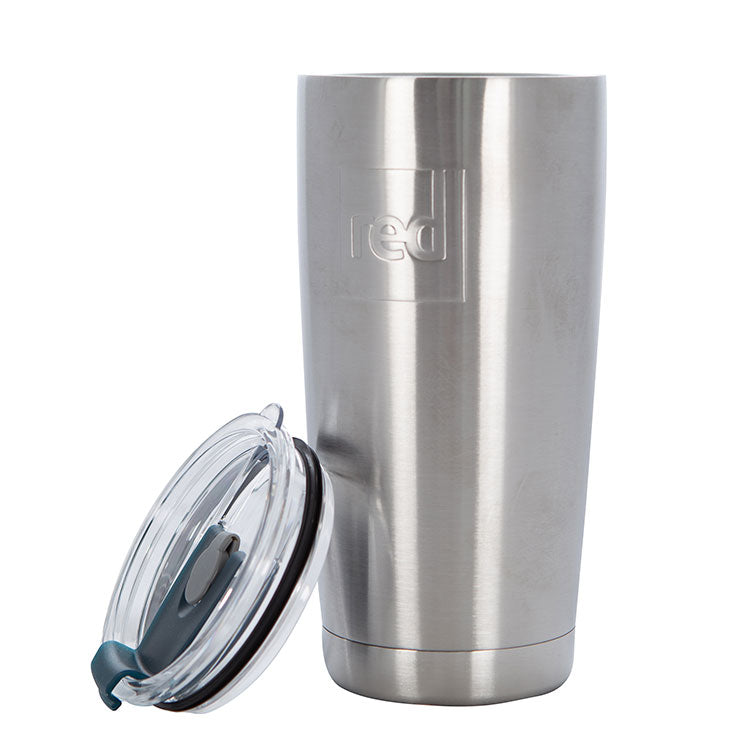 INSULATED TRAVEL CUP WITH ANTI-SPILL LID - RED PADDLE