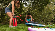 Load image into Gallery viewer, 10’6″ RIDE MSL SUP INFLATABLE PADDLE BOARD PACKAGE - RED PADDLE

